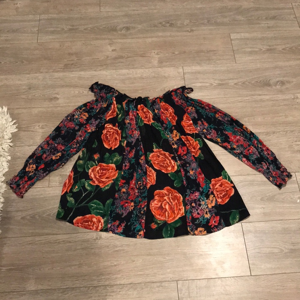 NWT Free People Floral Off The Shoulder